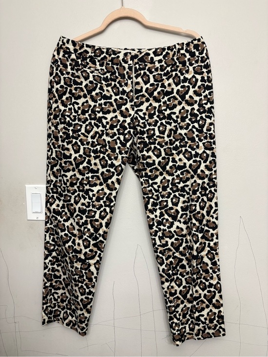 LOFT Pants - Ann Taylor Loft Animal Print Skirt - Black Brown Cream